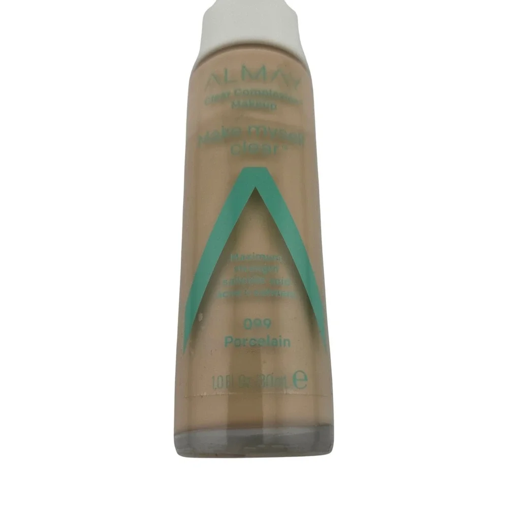 Almay Clear Complexion Makeup 099 Porcelain Liquid‎ Foundation Matte 1oz